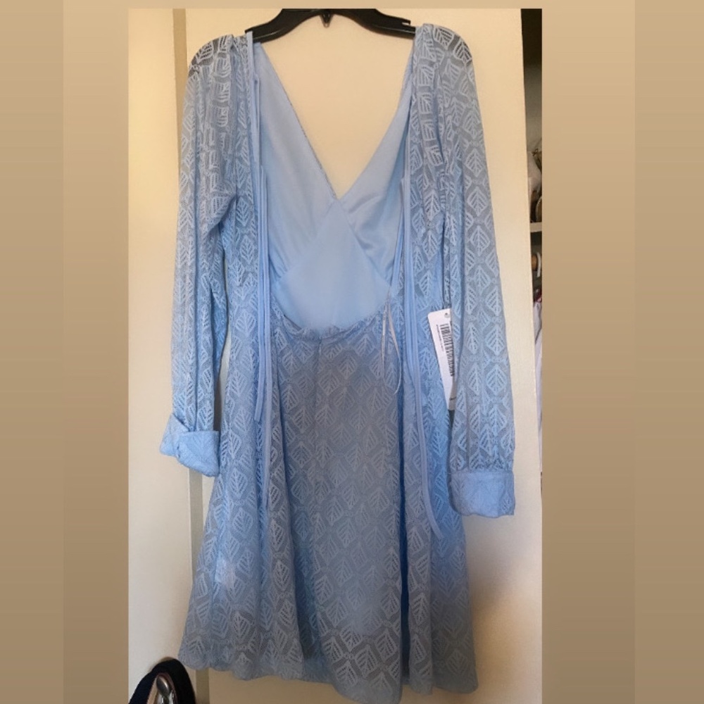 Light blue dress Azazie